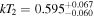 $k{T}_{2}=0.59{5}_{-0.060}^{+0.067}$