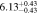 $6.1{3}_{-0.43}^{+0.43}$