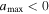 ${a}_{{\rm{\max }}}\lt 0$