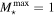 ${M}_{\star }^{{\rm{\max }}}=1$
