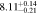 $8.1{1}_{-0.21}^{+0.14}$