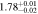 $1.7{8}_{-0.02}^{+0.01}$