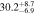 $30.{2}_{-6.9}^{+8.7}$