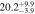 $20.{2}_{-3.9}^{+9.9}$