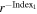 ${r}^{-{{\rm{Index}}}_{{\rm{1}}}}$