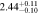 $2.4{4}_{-0.10}^{+0.11}$