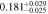 $0.18{1}_{-0.025}^{+0.029}$