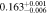$0.16{3}_{-0.006}^{+0.001}$