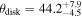${\theta }_{{\rm{disk}}}=44.{2}_{-4.5}^{+7.9}$