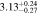 $3.1{3}_{-0.27}^{+0.24}$