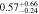 $0.5{7}_{-0.24}^{+0.66}$