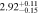 $2.9{2}_{-0.15}^{+0.11}$
