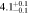 $4.{1}_{-0.1}^{+0.1}$