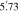 $5\mathop{.}\limits^{{\rm{^{\prime} }}}73$