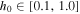 ${h}_{0}\in \left[0.1,1.0\right]$