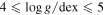 $4\leqslant {\mathrm{log}}\,g/\mathrm{dex}\leqslant 5$