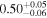 $0.5{0}_{-0.06}^{+0.05}$