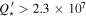 ${Q}_{\star }^{{\prime} }\gt 2.3\times 1{0}^{7}$