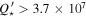 ${Q}_{\star }^{{\prime} }\gt 3.7\times 1{0}^{7}$