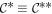 ${{ \mathcal C }}^{* }\equiv { \mathcal C }* * $