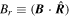 ${B}_{r}\equiv ({\boldsymbol{B}}\cdot \widehat{{\boldsymbol{R}}})$