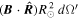 $({\boldsymbol{B}}\cdot \widehat{{\boldsymbol{R}}}){R}_{\odot }^{2}\,{d}{{\rm{\Omega }}}^{{\prime} }$