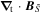 ${{\boldsymbol{\nabla }}}_{{\rm{t}}}\cdot {{\boldsymbol{B}}}_{\tilde{S}}$