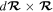 $d{\boldsymbol{ \mathcal R }}\times {\boldsymbol{ \mathcal R }}$