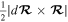 $\tfrac{1}{2}\left|d{\boldsymbol{ \mathcal R }}\times {\boldsymbol{ \mathcal R }}\right|$