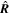 $\widehat{{\boldsymbol{R}}}$