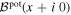 ${{ \mathcal B }}^{{\rm{pot}}}(x+i\,0)$