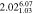 $2.0{2}_{1.03}^{6.07}$