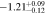 $-1.2{1}_{-0.12}^{+0.09}$