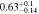 $0.6{3}_{-0.14}^{+0.1}$