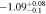 $-1.0{9}_{-0.1}^{+0.08}$