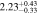 $2.2{3}_{-0.33}^{+0.43}$