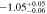 $-1.0{5}_{-0.06}^{+0.05}$