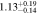 $1.1{3}_{-0.14}^{+0.19}$