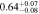 $0.6{4}_{-0.08}^{+0.07}$