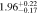 $1.9{6}_{-0.17}^{+0.22}$