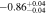 $-0.8{6}_{-0.04}^{+0.04}$