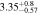 $3.3{5}_{-0.57}^{+0.8}$