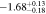$-1.6{8}_{-0.18}^{+0.13}$