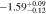$-1.5{9}_{-0.12}^{+0.09}$