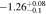 $-1.2{6}_{-0.1}^{+0.08}$