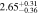 $2.6{5}_{-0.36}^{+0.31}$