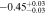 $-0.4{5}_{-0.03}^{+0.03}$