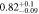 $0.8{2}_{-0.09}^{+0.1}$