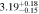 $3.1{9}_{-0.15}^{+0.18}$