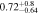 $0.7{2}_{-0.64}^{+0.8}$